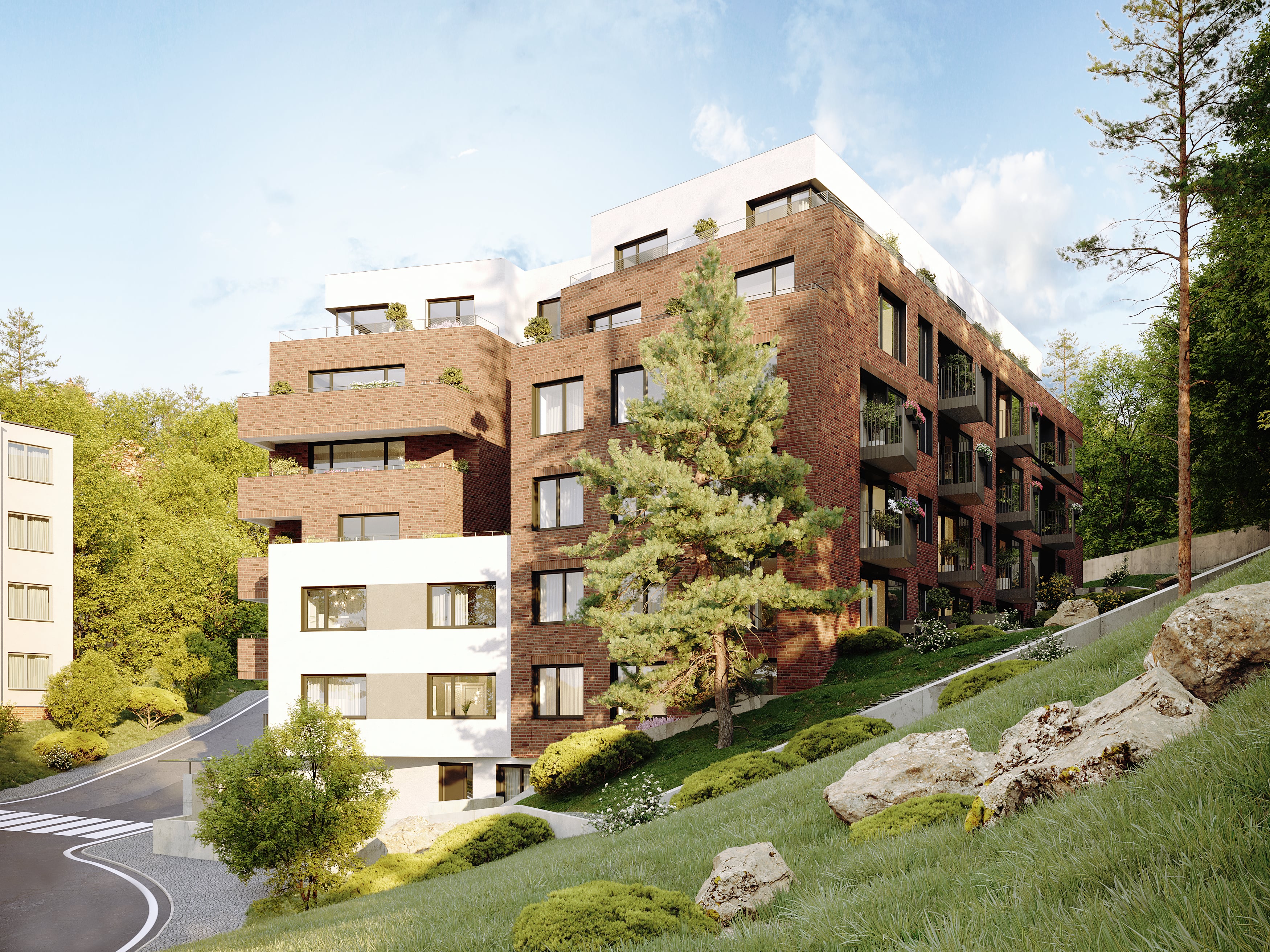 Exclusive apartments in Prague 5 (Czech Republic). Residential project Pod Bertramkou near Anděl. Developer GARTAL